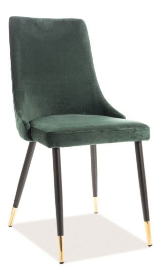 Jedálenská stolička Polly (zelená + čierna)