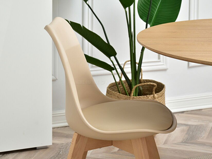 Stolica Large Wood (bež + crna)