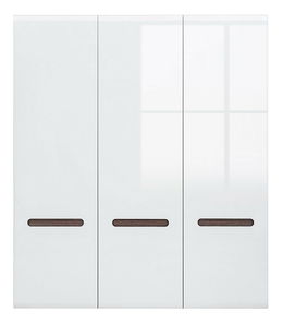 Ruhásszekrény Azteca Trio SZF3D/21/18 (Fehér + Fényes fehér)