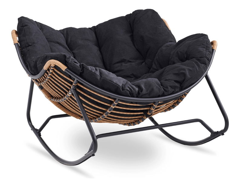 Hojdacie kreslo Eltony (čierna) 