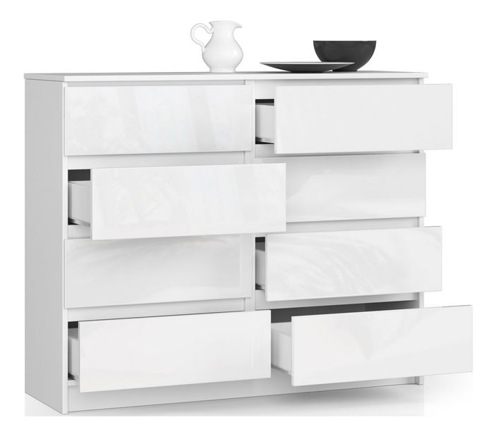 Komoda Kohen (bijeli visoki sjaj)