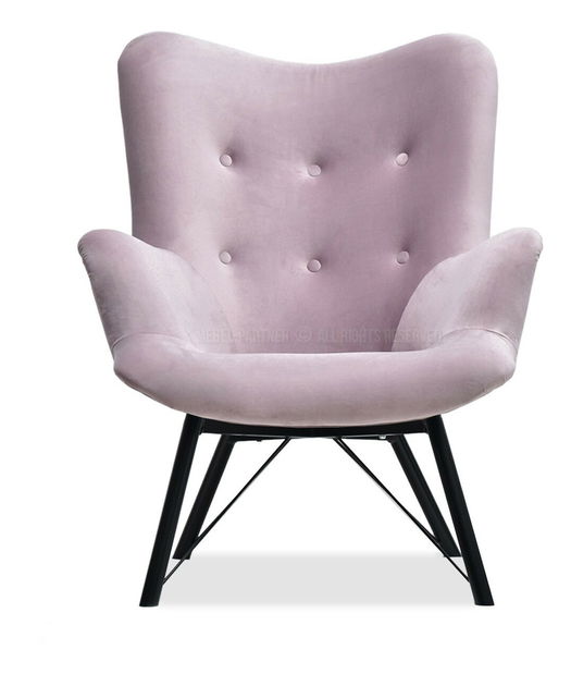 Fotoliu relax Dawntawn (violet deschis + negru)