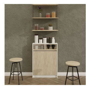 Sklápací jedálenský stôl Brackie (pre 2 osoby) (travertín)