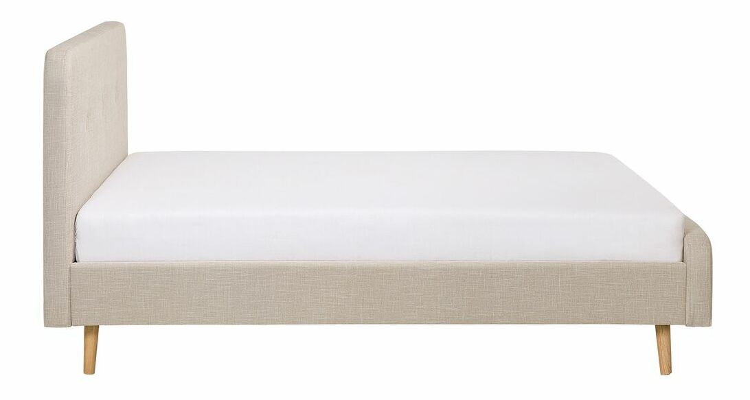 Manželská posteľ 180 cm ROME (s roštom) (béžová)