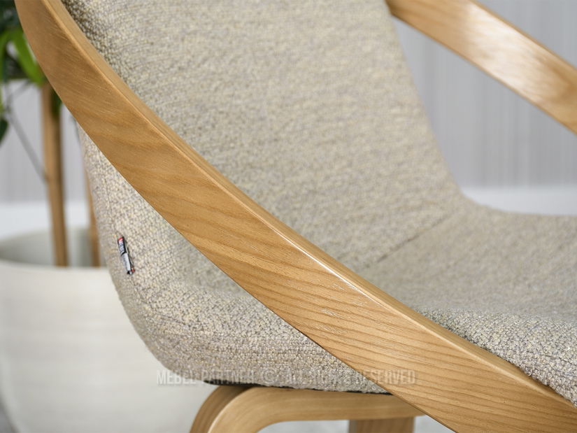 Scaun Lila K (bej + stejar)