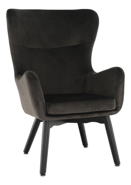 Dizajnové kreslo ušiak Terika (sivohnedá)