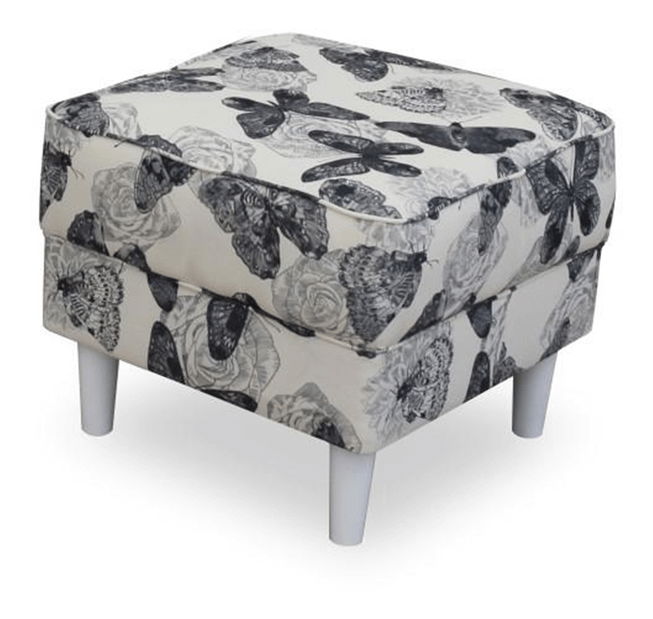 Fotoliu cu urechi cu taburete Aevo (butterfly 1)