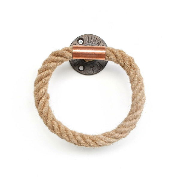 Nástenný vešiak Nenanu 46 (ružová + zlatá)