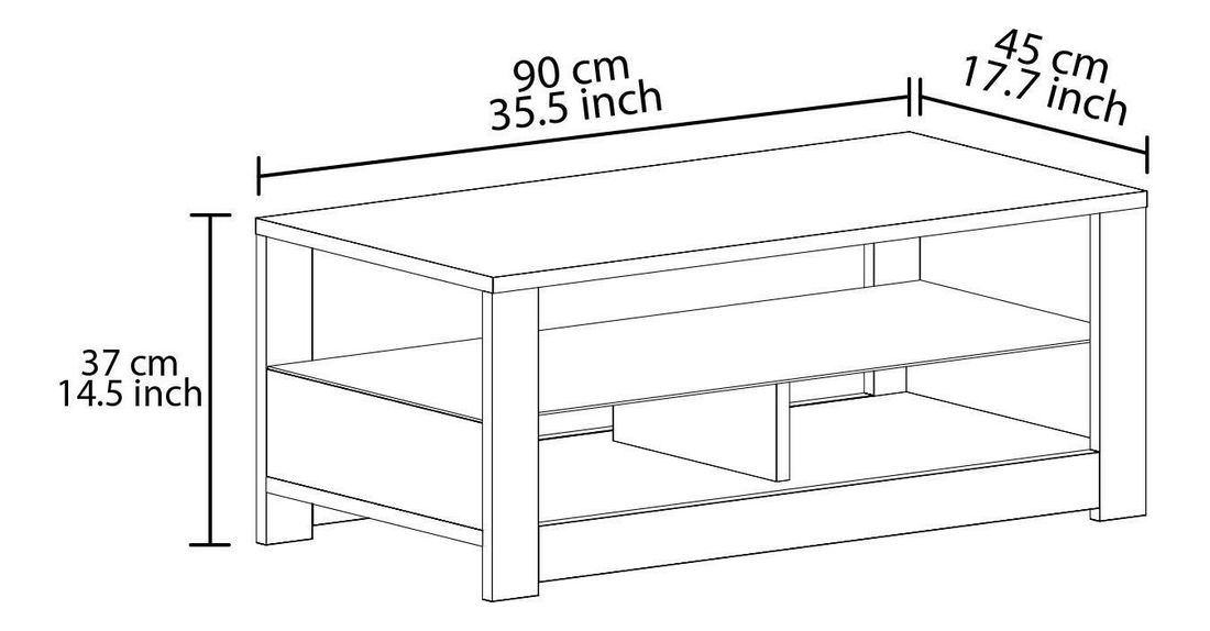 Măsuță cafea Adios (gri travertin)