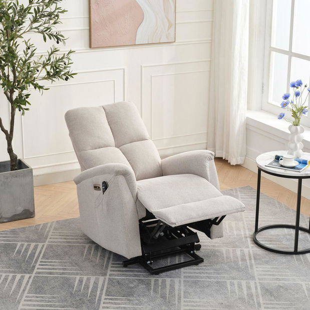 Pozícionáló fotel Tesalureza (krém)