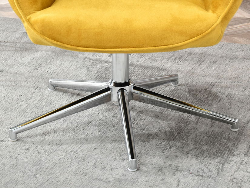 Fotoliu Truni (galben + crom)