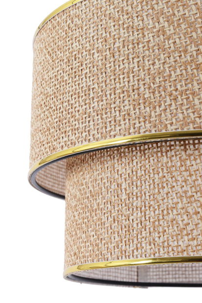 Stropna svjetiljka Clefereffa 1 (ecru + smeđa)