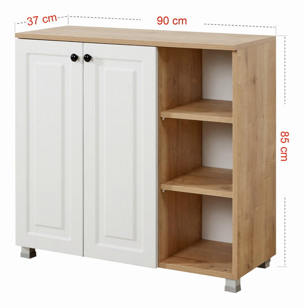 Kredenc Tuvantille 18 (safirni hrast + orah)