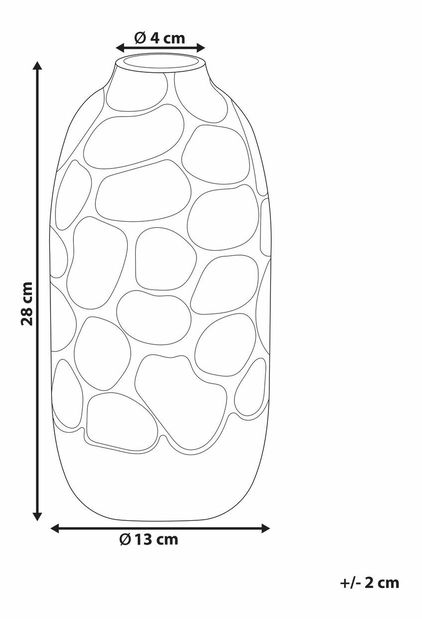 Vază 28 cm Colt (Alb)