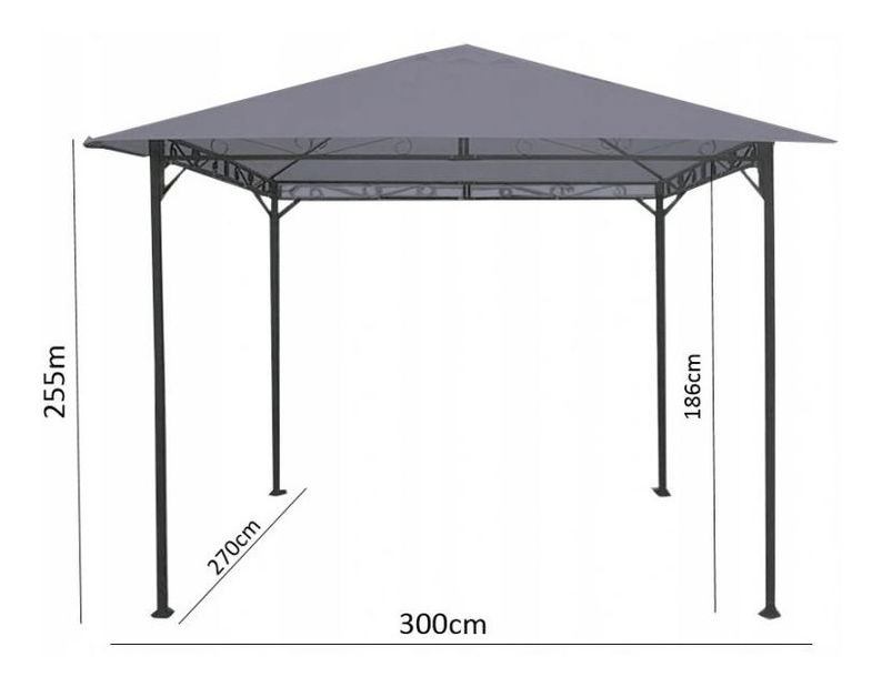 Foișor de grădină Romantic (bej)