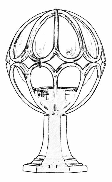 Kültéri fali lámpa Domanic (fekete)