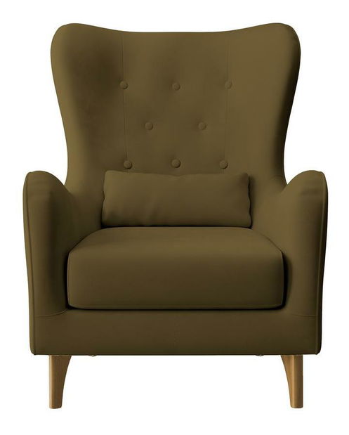 Fotel Calimero I (oliva + wenge)