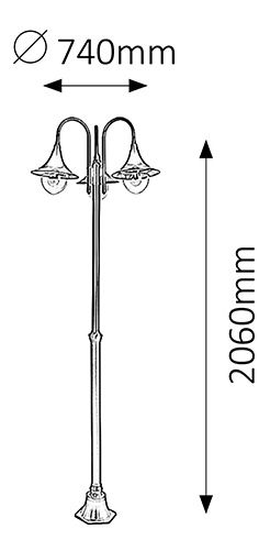 Iluminat pentru exterior Konstanz 8248 (negru)