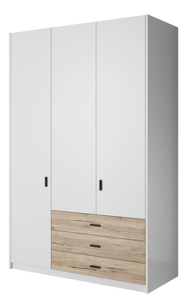 Šatníková skriňa Girton Typ 59 (biela + san remo)