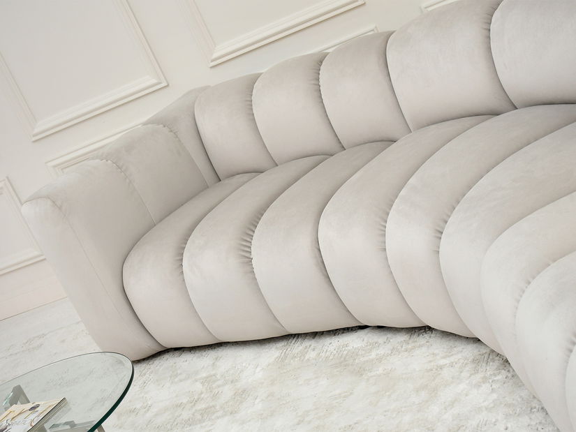 Rohová sedačka Organice (béžová + čierna)