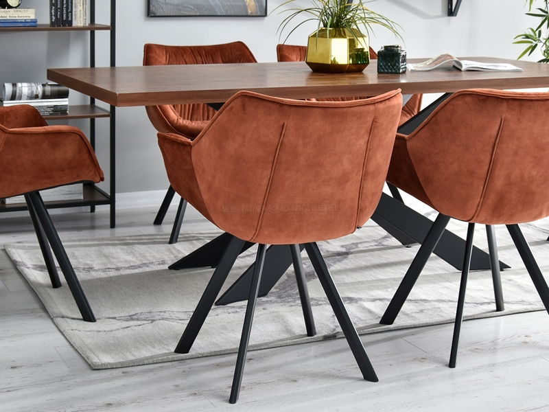 Stolička Nina (medená + čierna)