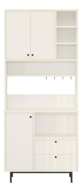 Dulap cu rafturi Rebutia 6 (alb)