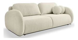 Canapea trei locuri Ovalia (gri bej + negru)