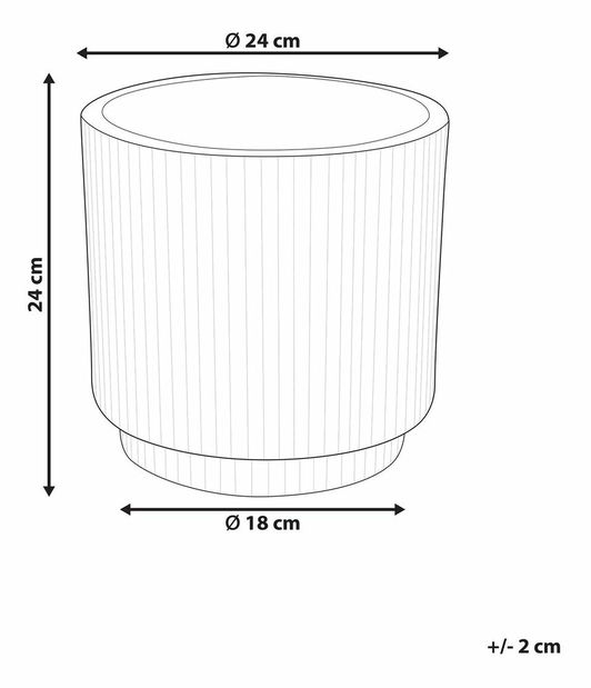 Saksija za cvijeće ⌀ 24 cm Dary (bijela)
