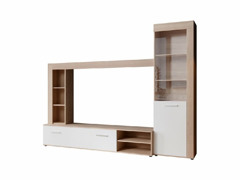 Mobilier living Loqi (Stejar sonoma + Alb)