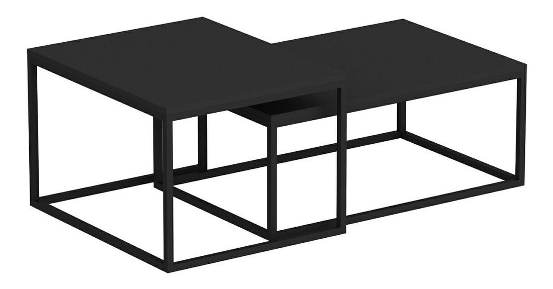 Set 2 mese de cafea Lajka (negru) *resigilat