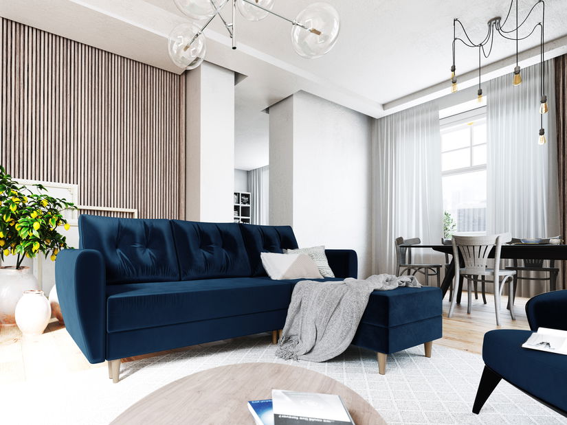 Sarokkanapé Paladio (kék) (J)