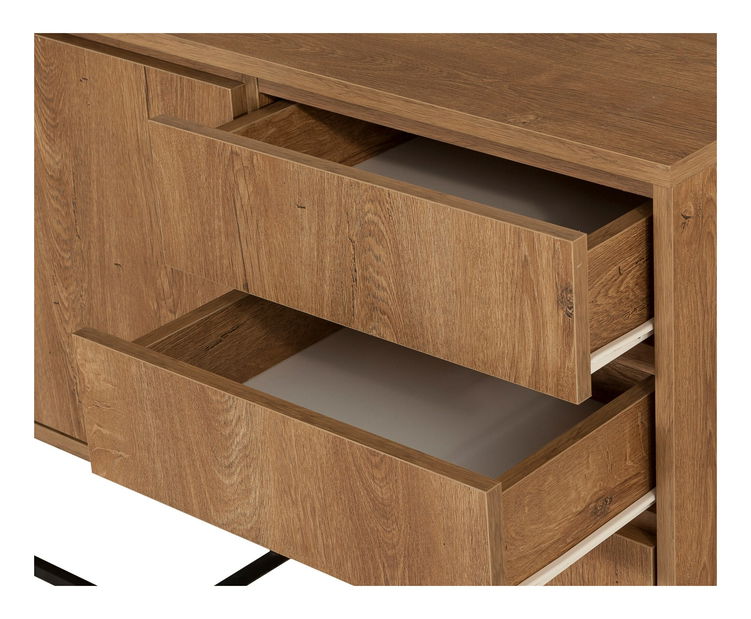 Nappali szett Laxi 9 (dió + fekete)