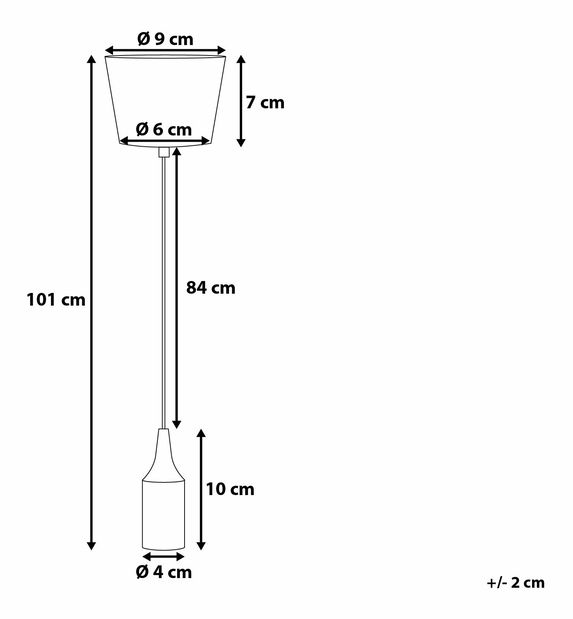 Set 3ks. závesných svietidiel Aktau (biela)