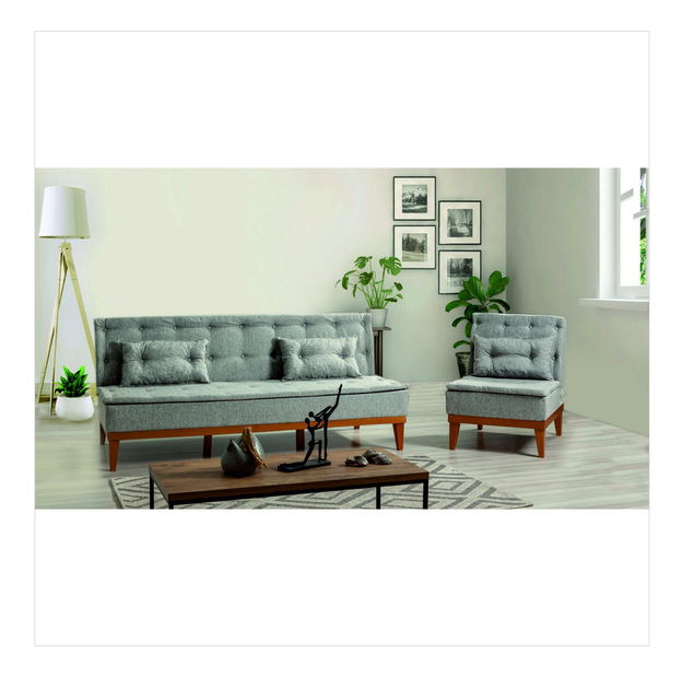 Set canapea fotoliu Fiorucci (gri)
