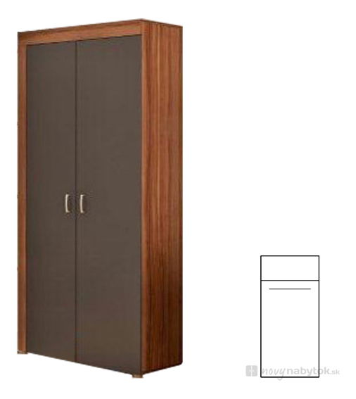 Šatníková skriňa Mamba 2