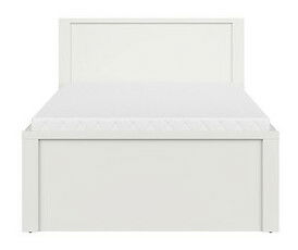 Pat de o persoană 120 cm Kaspian LOZ/120/T (alb)