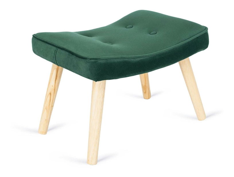 Fotel zsámollyal Lombardi (zöld) 