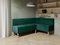 Bancă de colț NEVIAM 130x180 (verde închis) (D)