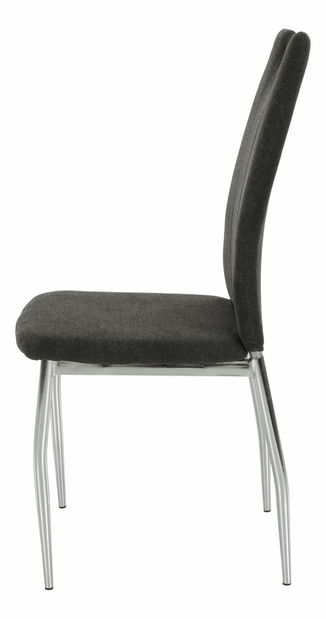 Scaun de sufragerie Odile new (gri maro + Crom)