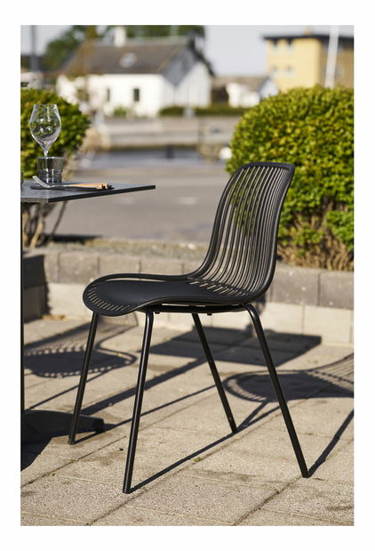 Záhradná stolička Badelia (čierna)