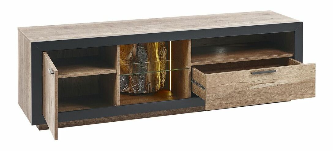 TV stolík/skrinka Marza (svetlé drevo)