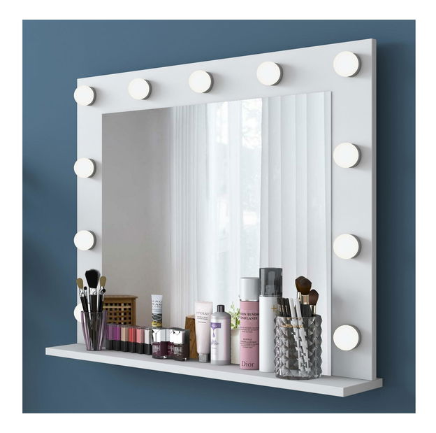 Ogledalo Efalona (s LED rasvjetom) (bijela)