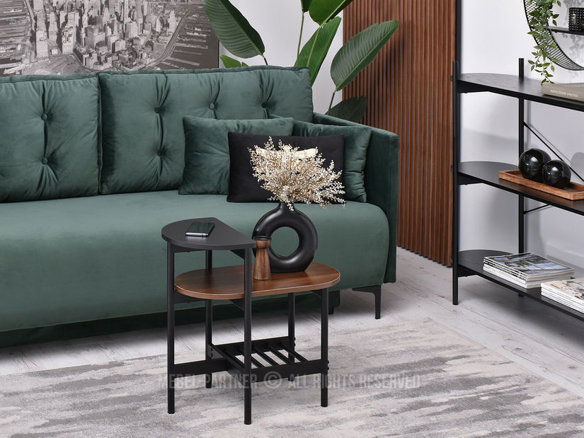 Măsuță de cafea Lorelail S (nuc + negru)