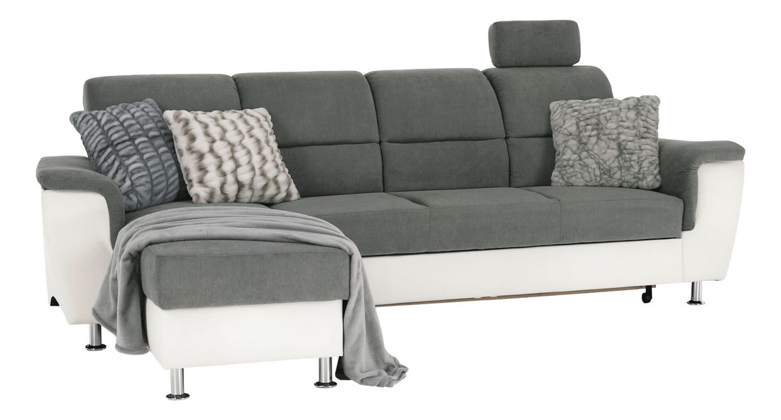 Colțar Stan mic (Alb + gri) (S)