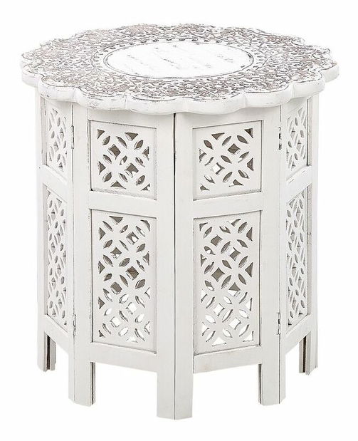 Măsuță laterală de cafea Bard (alb)