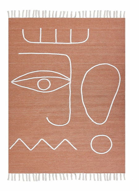 Koberec 140 x 200 cm Yavie (červená)