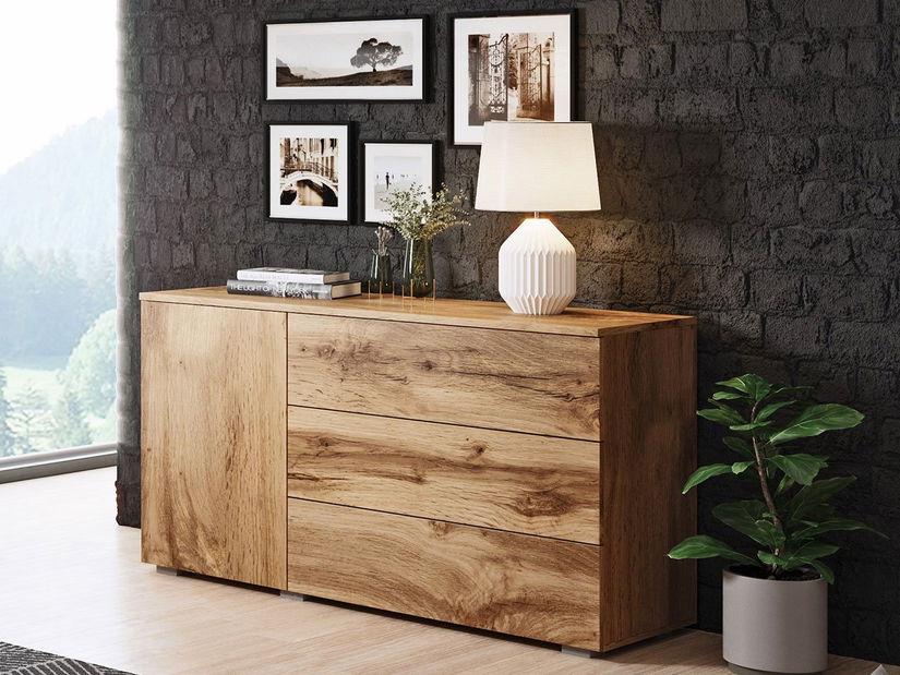 Comodă pentru living Nova -110 (Stejar wotan)