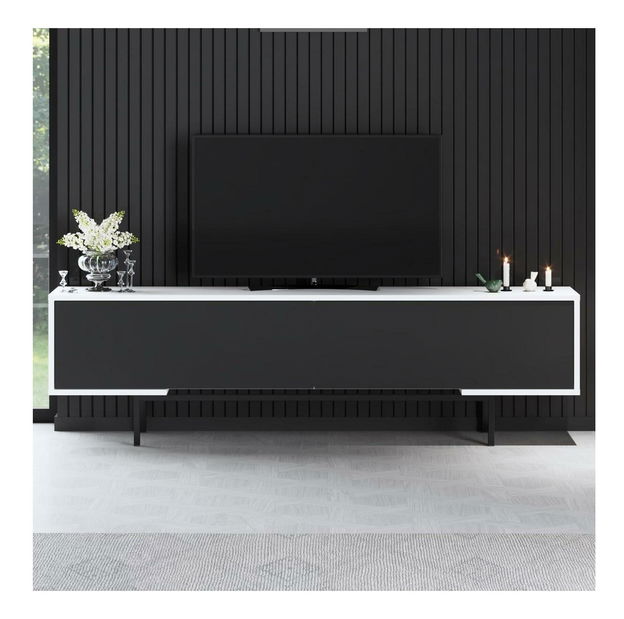 TV asztal/Szekrény Flair 3 (fekete + fehér) 