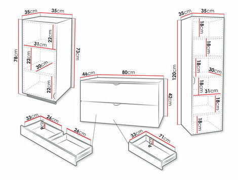 Kúpeľňová zostava I Bolero (Biela) (bez sifónu)