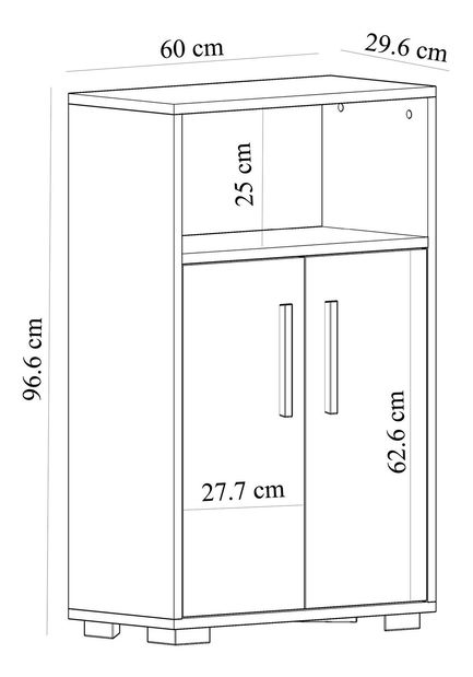 Dulap Tokobi 2 (alb) 